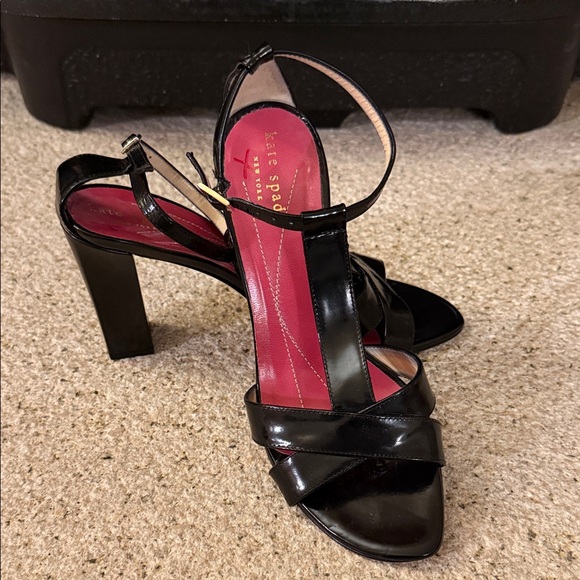 kate spade Shoes - Kate Spade Glossy Black Heels